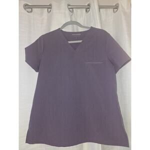 Mandala Scrub Set Eggplant S Top & Bottom